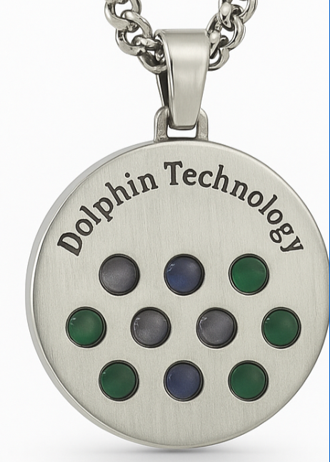 Pendant 02 - Quantum Grid Dolphin Energy Necklace (PreSale)
