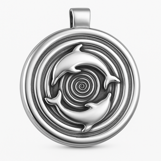 Pendant 02 - Quantum Grid Dolphin Energy Necklace (PreSale)